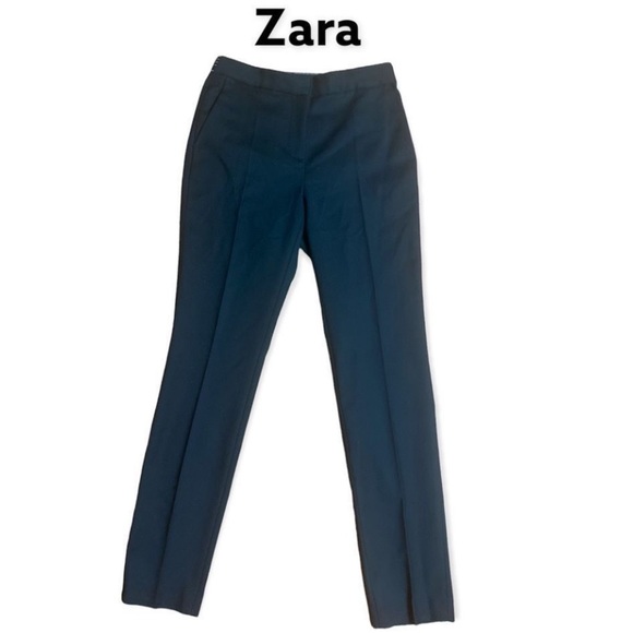 Zara Basic black jogger-waist slacks - Picture 1 of 8